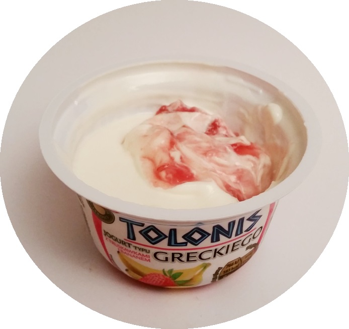Lactalis, Tolonis jogurt typu greckiego z truskawkami i bananem, z ananasem, z mango, z wiśniami (2)