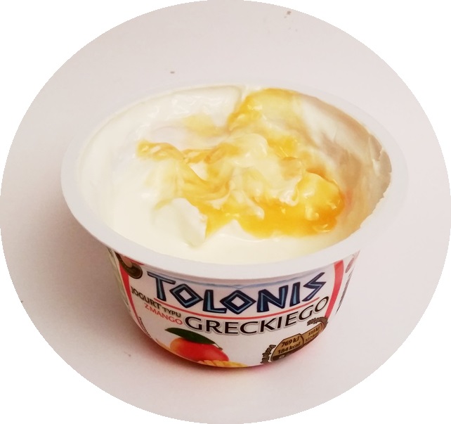 Lactalis, Tolonis jogurt typu greckiego z truskawkami i bananem, z ananasem, z mango, z wiśniami (6)
