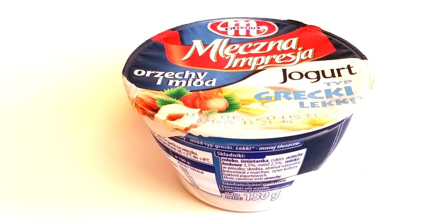Mlekovita, Mleczna Impresja jogurt typ grecki lekki orzechy i miód (1)