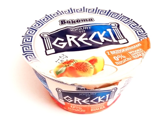 Bakoma, Jogurt typ grecki 0 tłuszczu z brzoskwiniami (1)