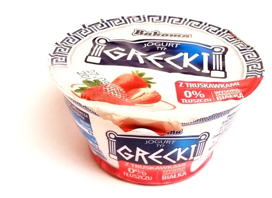 Bakoma, Jogurt typ grecki 0 tłuszczu z truskawkami (1)