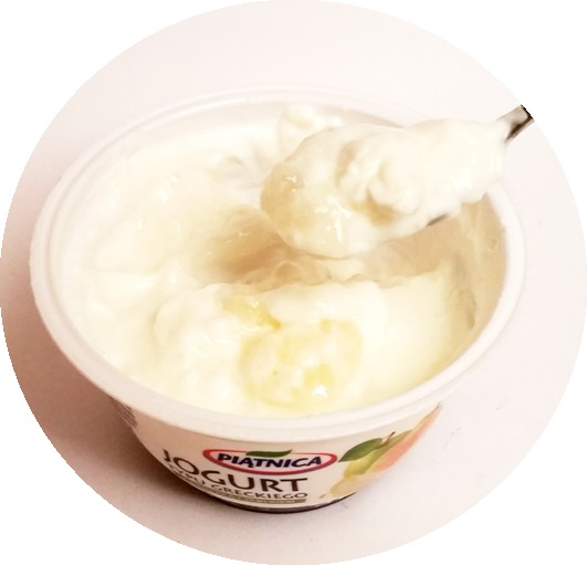 Piątnia, Jogurt typu greckiego 0 tłuszczu z gruszką i jabłkiem koło
