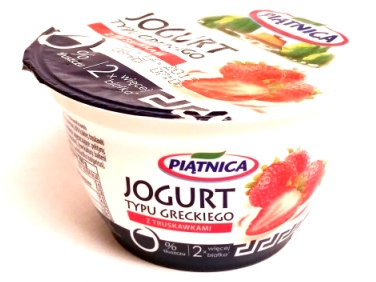 Piątnia, Jogurt typu greckiego 0 tłuszczu z truskawkami (1)