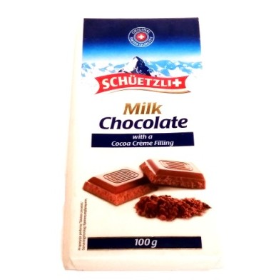 Schuetzli, Milk Chocolate with a Cocoa Creme Filling (1)
