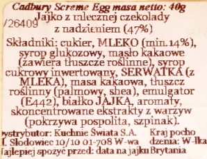 Cadbury, Screme egg (1)