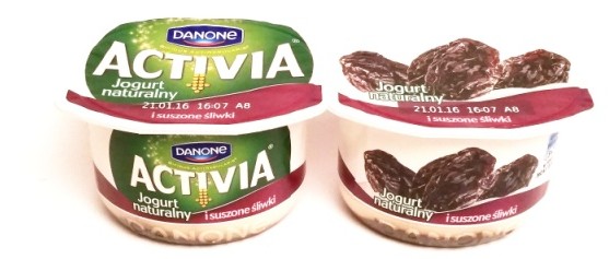 Danone, Activia Jogurt naturalny i suszone sliwki (1)