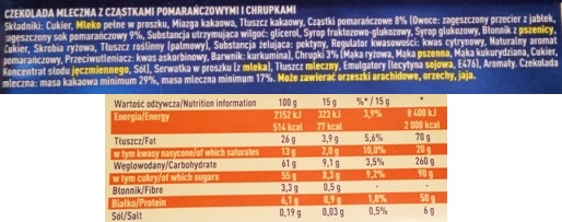 Wedel, Chrrrup mleczna z czastkami pomaranczowymi i chrupkami (5)