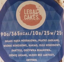 Legal Cakes, Baton proteinowy kakaowy L'Oreo z kremem kokosowym, copyright Olga Kublik