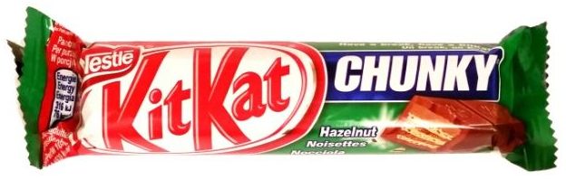 Nestle, Kit Kat Hazelnut, baton z waflem i kremem orzechowym w mlecznej czekoladzie, copyright Olga Kublik