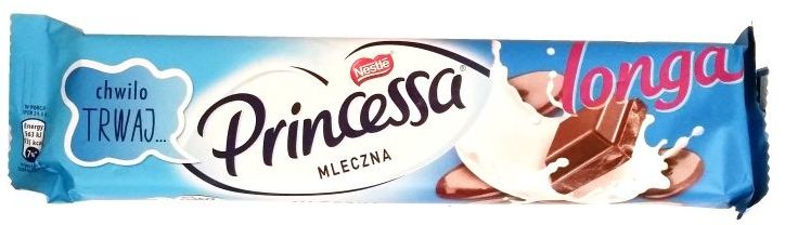 Nestle, Princessa Longa mleczna, wafel z kremem mlecznym oblany mleczną czekoladą, copyright Olga Kublik