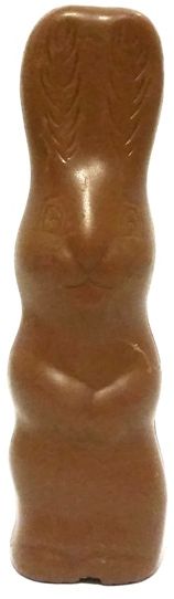 Rübezahl Schokoladen, Friedel figurka zająca z mlecznej czekolady, słodycze wielkanocne, copyright Olga Kublik