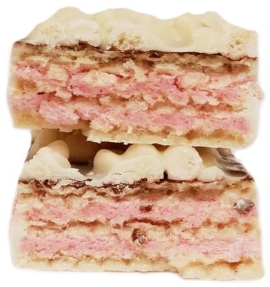 Nestle, Princessa Special Edition White Raspberry, wafel z kremem malinowym i chrupkami w białej czekoladzie z czekoladą deserową, copyright Olga Kublik