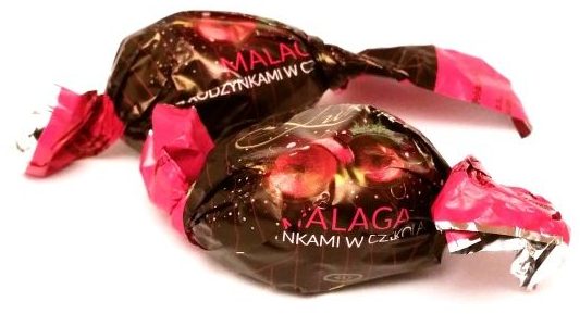 Jutrzenka Dobre Miasto, Luximo Premium Malaga z rodzynkami i truflą w czekoladzie, copyright Olga Kublik