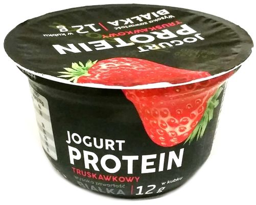 Lactalis Polska, Jogurt PROTEIN proteinowy truskawkowy, copyright Olga Kublik