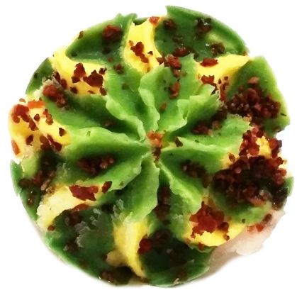 Nestle Scholler, rożek lodowy Kaktus, sorbet truskawkowy i lody cytrynowe z zieloną polewą, copyright Olga Kublik