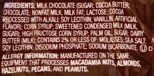 Hershey's, Milk Chocolate Caramels, czekoladki z mlecznej czekolady z gęstym karmelem, skład i wartości odżywcze, copyright Olga Kublik
