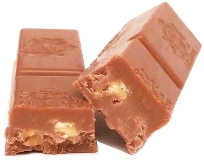 J. D. Gross, Mała Pokusa Mandel-Nuss czekoladka z kawałkami migdałów 3,8 procent i orzechów 3,8 procent, copyright Olga Kublik