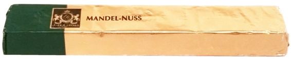 J. D. Gross, Mała Pokusa Mandel-Nuss czekoladka z kawałkami migdałów 3,8 procent i orzechów 3,8 procent, copyright Olga Kublik