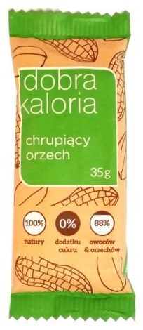 Kubara, Dobra Kaloria chrupiący orzech, zdrowy i dietetyczny raw bar o smaku masła orzechowego, copyright Olga Kublik