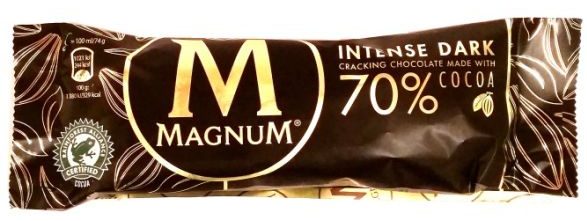 Algida, Magnum Intense Dark 70 cocoa, lody czekoladowe w ciemnej czekoladzie, copyright Olga Kublik