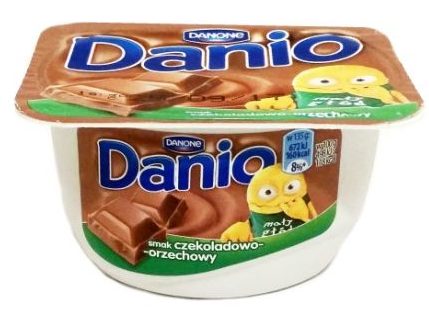 Danone, Danio smak czekoladowo-orzechowy, serek homogenizowany czekolada i orzechy laskowe, copyright Olga Kublik