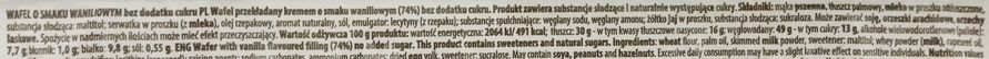 Wawel, Wafel gofrowy o smaku waniliowym bez dodatku cukru, słodycze light, skład i wartości odżywcze, copyright Olga Kublik