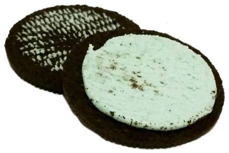 Mondelez, Oreo Mint Flavour, herbatniki kakaowe z nadzieniem miętowym, copyright Olga Kublik