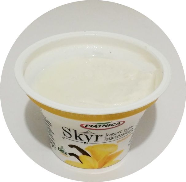 Piątnica, Skyr jogurt typu islandzkiego waniliowy, copyright Olga Kublik