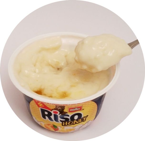 Muller, Riso Honey Miód - morela, ryż na mleku z sosem, copyright Olga Kublik
