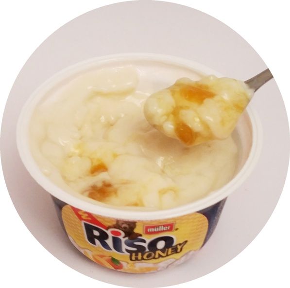 Muller, Riso Honey Miód - morela, ryż na mleku z sosem, copyright Olga Kublik