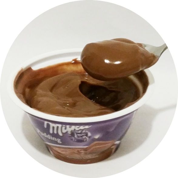 Muller, Milka Pudding Alpenmilch Schokolade, gęsty budyniowy deser czekoladowy, copyright Olga Kublik
