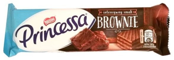 Nestle, Princessa Brownie, kruche wafle z nadzieniem o smaku czekoladowego ciasta, copyright Olga Kublik