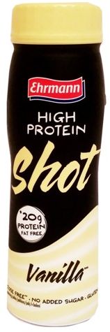 Ehrmann, High Protein Shot Vanilla, waniliowy napój białkowy, copyright Olga Kublik