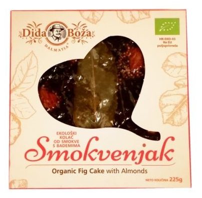 Dida Boza, Smokvenjak Organic Fig Cake with Almonds, zdrowy organiczny torcik figowy z migdałami, copyright Olga Kublik