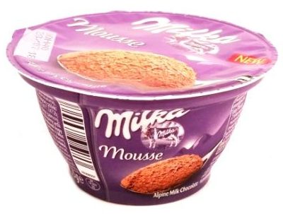 Milka, Mousse Alpine Milk Chocolate, deser mleczny aero o smaku mlecznej czekolady, czekoladowy pudding piankowy, copyright Olga Kublik