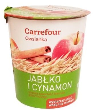 Bruggen, Owsianka Jabłko i cynamon, deser owsiany z Carrefoura, copyright Olga Kublik