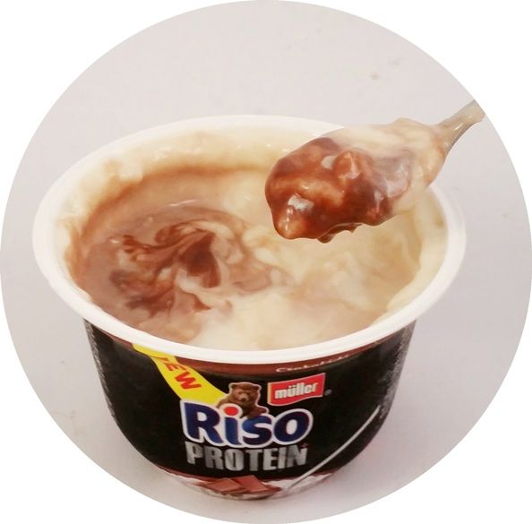 Muller, Riso Protein Czekolada, czekoladowy ryż na mleku z białkiem, copyright Olga Kublik