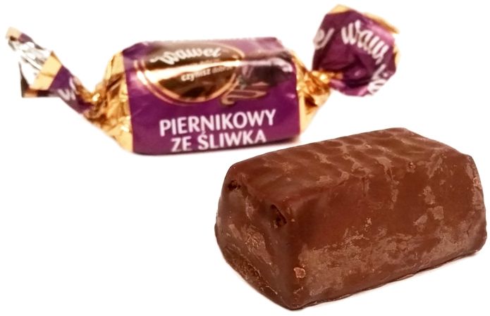 Wawel, Piernikowy ze śliwką w czekoladzie, czekoladowe cukierki świąteczne, copyright Olga Kublik