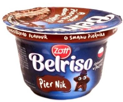 Zott, Belriso Piernik o smaku piernika, ryż na mleku o smaku czekoladowym z sosem piernikowym, copyright Olga Kublik