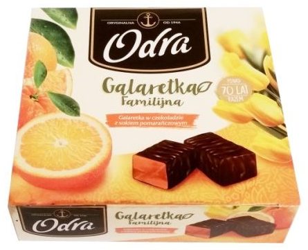 Odra, Galaretka Familijna w czekoladzie z sokiem pomarańczowym, copyright Olga Kublik
