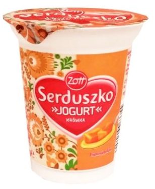 Zott, Serduszko jogurt krówka, copyright Olga Kublik
