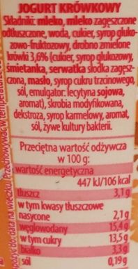 Zott, Serduszko jogurt krówka, skład i wartości odżywcze, copyright Olga Kublik