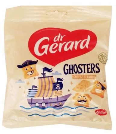 Dr Gerard, Ghosters Cheese Falvour, krakersy serowe, przekąska dla dzieci, copyright Olga Kublik