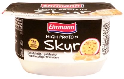 Ehrmann, High Protein Skyr marakuja, jogurt białkowy deser typu islandzkiego, copyright Olga Kublik