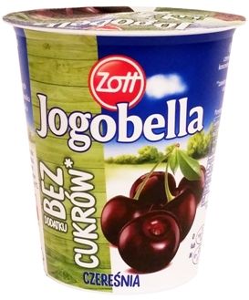Zott, jogurt Jogobella Bez dodatku cukrów Czereśnia Wiśnia, copyright Olga Kublik