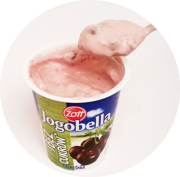 Zott, jogurt Jogobella Bez dodatku cukrów Czereśnia Wiśnia, copyright Olga Kublik