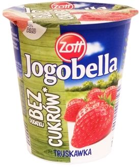 Zott, jogurt Jogobella Bez dodatku cukrów Truskawka, copyright Olga Kublik
