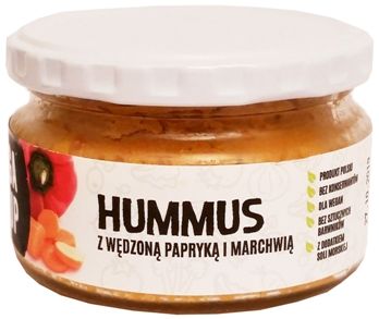 Vega Up, Hummus z wędzoną papryką i marchwią, copyright Olga Kublik