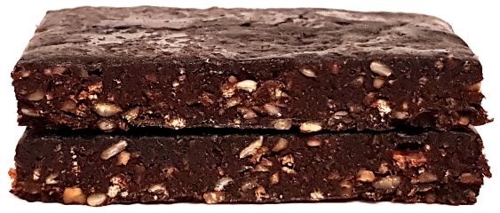 FreeYu, Just Relax raw bar 100 kcal, wegański baton surowy z kakao, orzechami i sezamem, copyright Olga Kublik