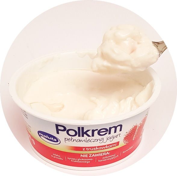 Maluta, Polkrem pełnomleczny jogurt z truskawkami, copyright Olga Kublik